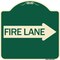 Signmission Fire Lane Right Arrow Heavy-Gauge Aluminum Architectural Sign, 18" x 18", G-1818-24391 A-DES-G-1818-24391 - alternate 1